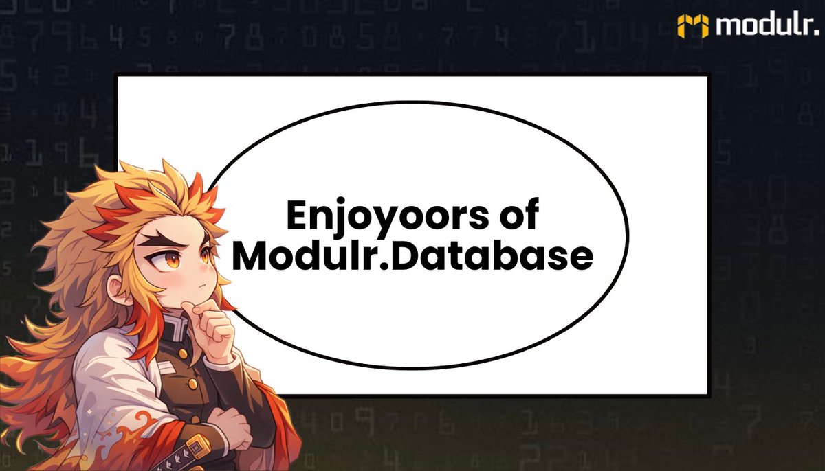 The Modulr.Database module is designed to handle large scale data flow ...