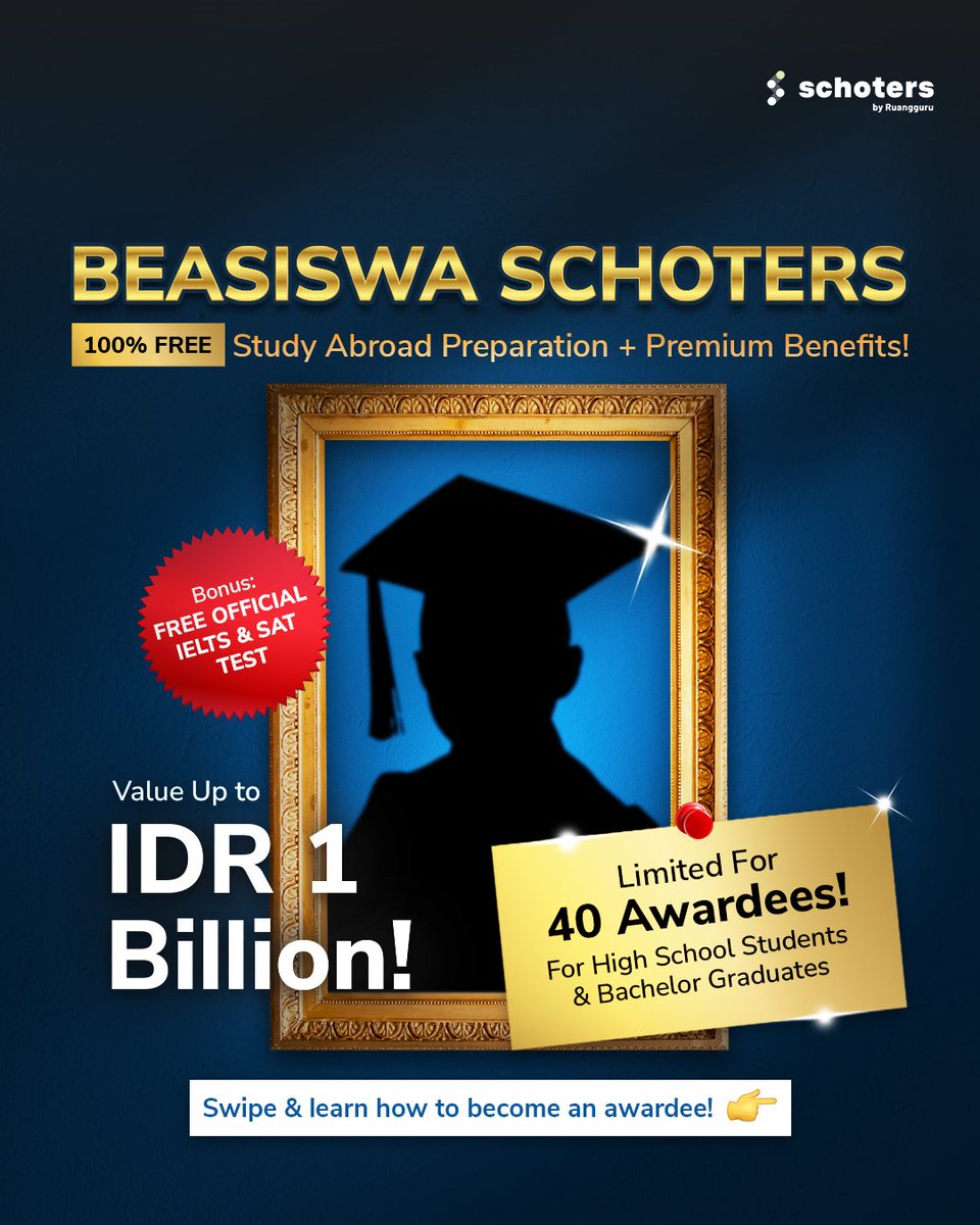 Follow IG @Schoters Buat Persiapan Study Abroad tweet media