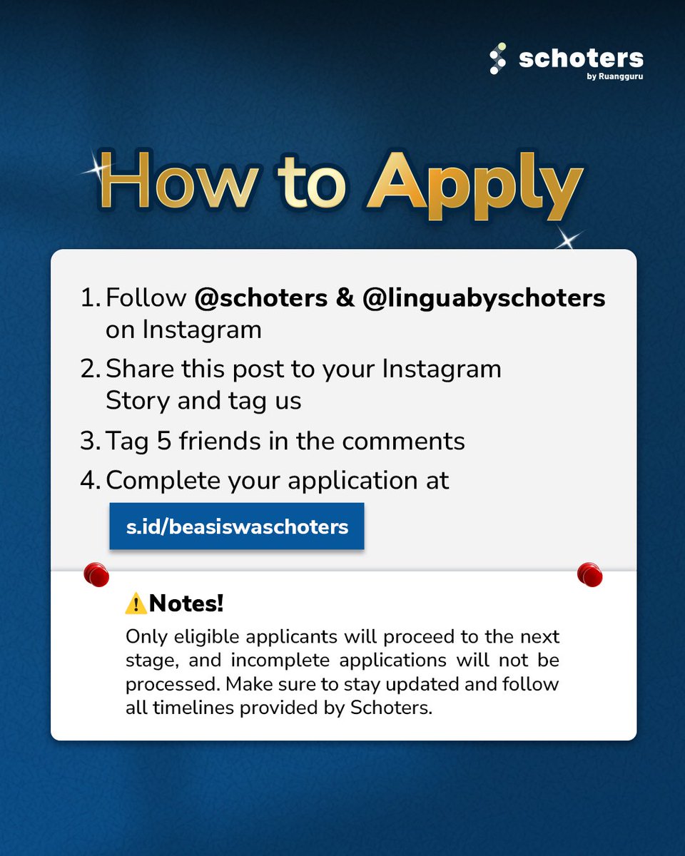 Follow IG @Schoters Buat Persiapan Study Abroad tweet media
