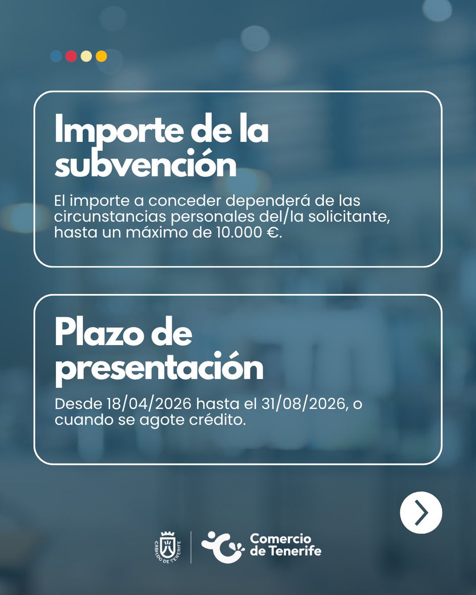 TFComercio's tweet photo. 𝐒𝐮𝐛𝐯𝐞𝐧𝐜𝐢𝐨𝐧𝐞𝐬 𝐩𝐚𝐫𝐚 𝐥𝐚𝐬 𝐢𝐧𝐢𝐜𝐢𝐚𝐭𝐢𝐯𝐚𝐬 𝐞𝐦𝐩𝐫𝐞𝐬𝐚𝐫𝐢𝐚𝐥𝐞𝐬 𝐝𝐞𝐬𝐭𝐢𝐧𝐚𝐝𝐚𝐬 𝐚 𝐥𝐚 𝐚𝐩𝐞𝐫𝐭𝐮𝐫𝐚 𝐝𝐞 𝐧𝐮𝐞𝐯𝐚 𝐞𝐦𝐩𝐫𝐞𝐬𝐚 𝐲/𝐨 𝐥𝐨𝐜𝐚𝐥𝐞𝐬 𝟐𝟎𝟐𝟔

🔗 Presenta tu solicitud en la sede electrónica: https://t.co/dQAnWHfPJk https://t.co/l5Cm9T266b