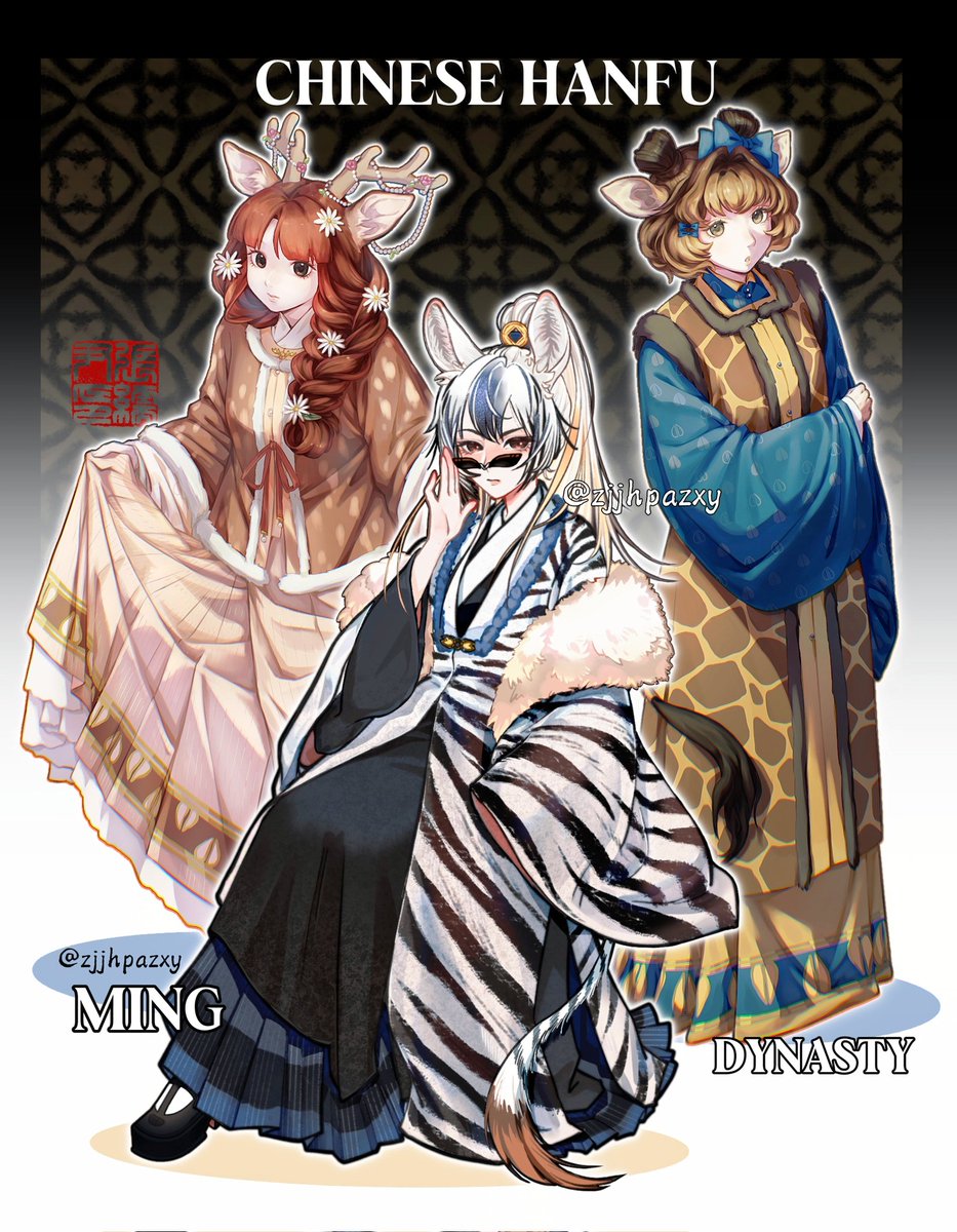 zjjhpazxy's tweet image. 素晴らしい話題で、失礼します!🌹
こちら自分が描いた中国の漢服です。自分好みで北斉、隋、唐、宋、明を選びました~❤️⭐
#hanfu #tradition #traditionalclothes