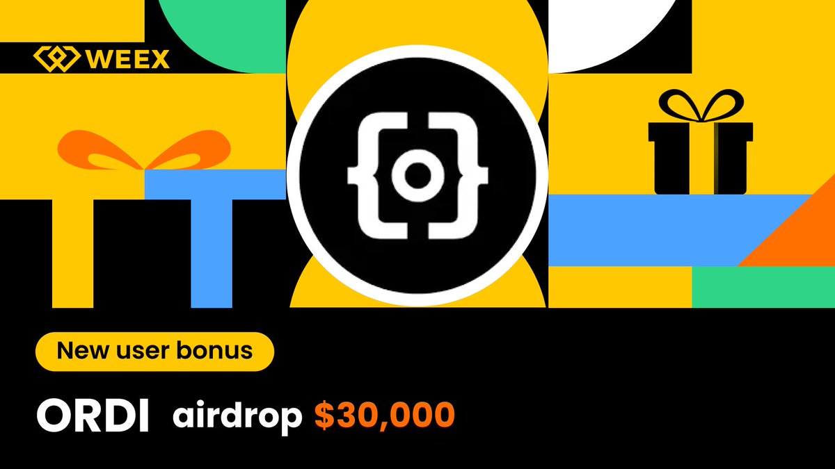 WEEX_Official's tweet image. 🎁 ORDI airdrop: Share 30,000 USDT!
📅 04/17/2026, 17:00:00 - 04/24/2026, 17:00:00 (UTC+8)

👉 Join:bit.ly/42becf1
👀 Follow:@WEEX_Official
❤️ RT + LIKE

#Airdrop #blockchain #tradetoearn #bitcoinprice #ethereumprice
