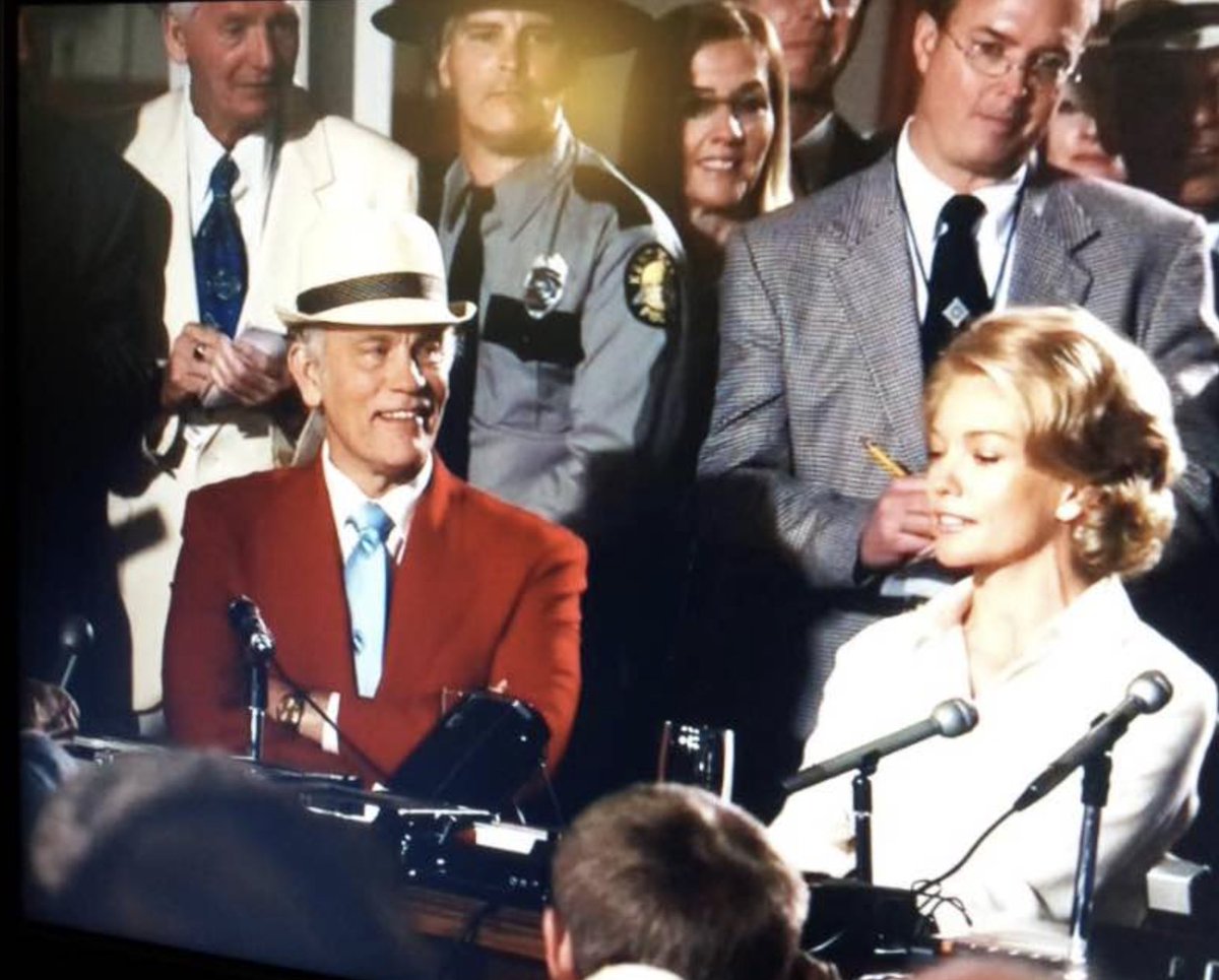 curtismorrison's tweet image. The Secretariat reminds me that my departed father, in a white suit, and my sister in pink suit, were in the movie Secretariat. #funfact 🏇