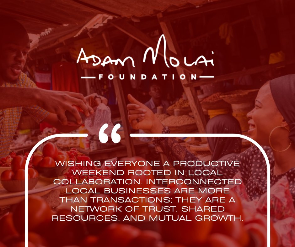 FoundationAdam's tweet photo. Wishing everyone a productive weekend rooted in local collaboration. Interconnected local businesses are more than transactions; they are a network of trust, shared resources, and mutual growth. 

When we choose local partners, we strengthen supply chains, foster innovation, and create resilient communities. 

Use the weekend to connect with a nearby vendor, mentor a small business owner, or spotlight a local success story — small investments in each other yield big returns. 

#UpliftingCommunities