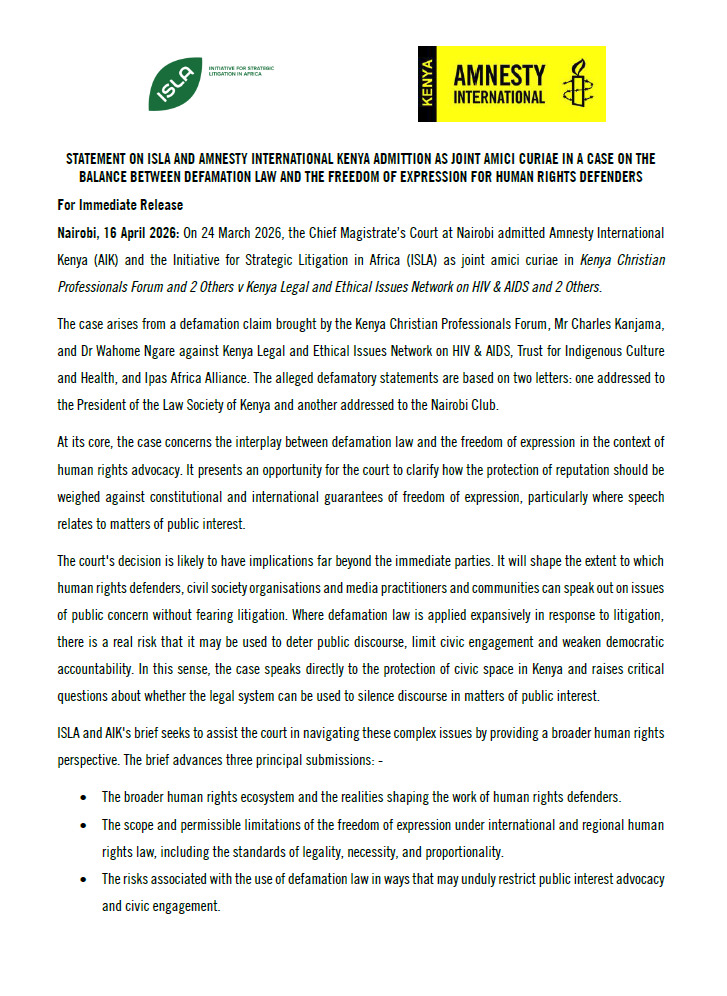 Amnesty Kenya tweet media