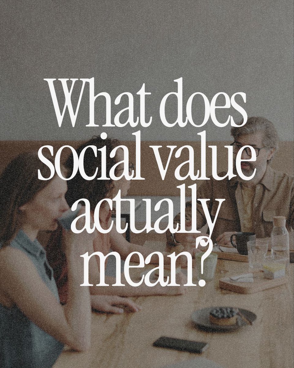 InstituteforSV's tweet image. We talk about social value every day.
But what does it actually mean?

At the Institute for Social Value, we define it as the overall impact on people now and in the future, shaped by what matters most and measured through action.

How does this show up in your work?
#SocialValue