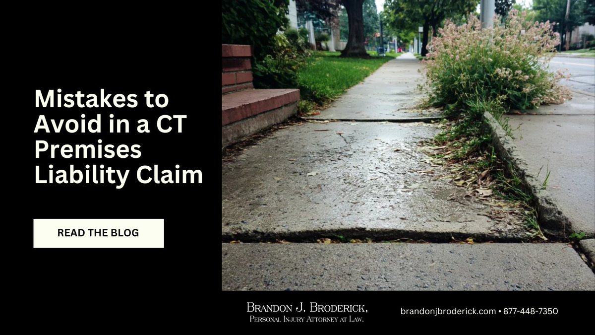 bjbroderick's tweet image. 💢🏠 Injured on someone else’s property in Connecticut? One simple mistake can ruin your claim. ⚖️ Keep reading to find out the biggest pitfalls before they cost you compensation. 👉 tinyurl.com/bdfbwf3u

#PremisesLiability #ConnecticutAttorney #LegalFacts #LegalGuide
