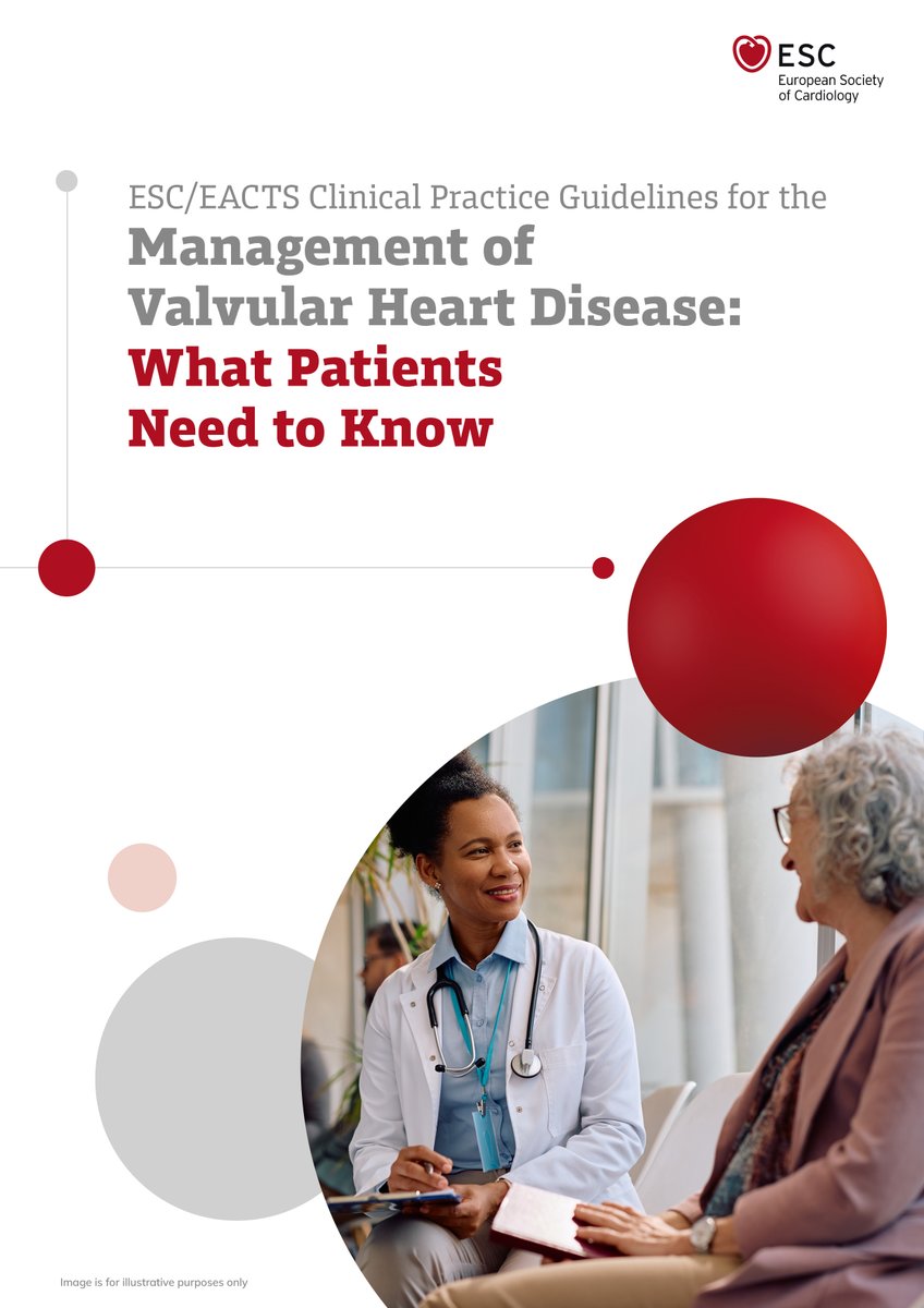 escardio's tweet image. The new patient version of the ESC/EACTS Guidelines for the Management of Valvular Heart Disease is out – supporting patients to partner with their healthcare team and make informed choices. Discover ow.ly/gScW50YGZ8Y

#ESCGuidelines #HeartDisease #healthcare