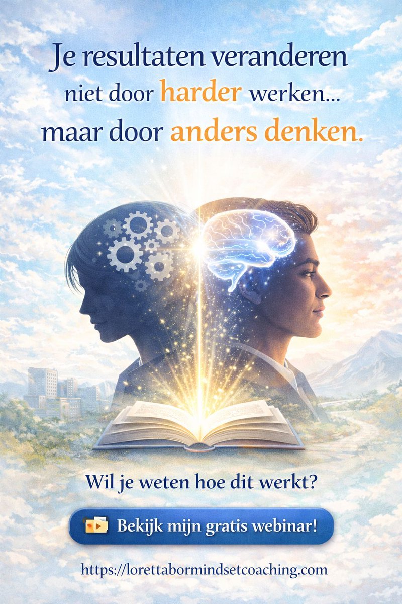 Je resultaten veranderen niet door harder werken…
maar door anders denken.
Wil je weten hoe dit werkt?
🎥 Bekijk mijn gratis webinar:
lorettabormindsetcoaching.com
#SuccesvolLeven #Coaching #Manifestatie