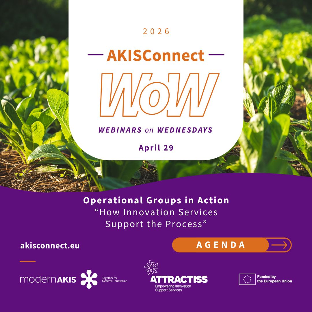 attractiss's tweet image. 📣 Reminder: our next #WoWEvent is coming up soon!

🔍 This session explores how innovation unfolds in Operational Groups and the role of Innovation Support Services from ideas to implementation.

🔗Agenda &amp;amp; register: buff.ly/1OLOf6w 

#ATTRACTISS #modernAKIS #AKISConnect