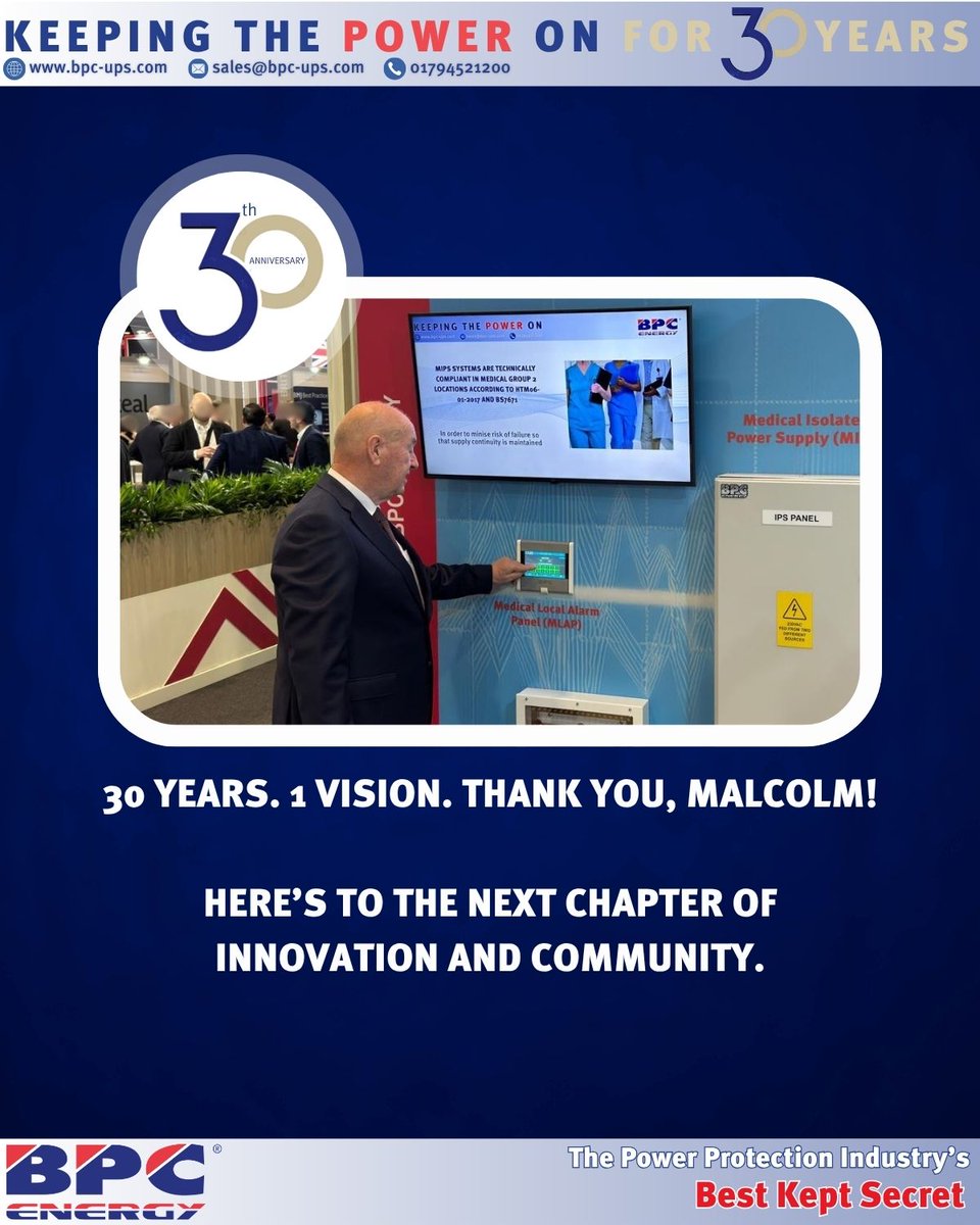 Meet the man behind the power⚡ Malcolm Henley’s journey from a phone and garden furniture to powering 15,000 schools and iconic events. 💭 Which milestone surprised you most? 👇

#BPCEnergy #30YearsStrong #Leadership #BritishEngineering #HampshireBusiness