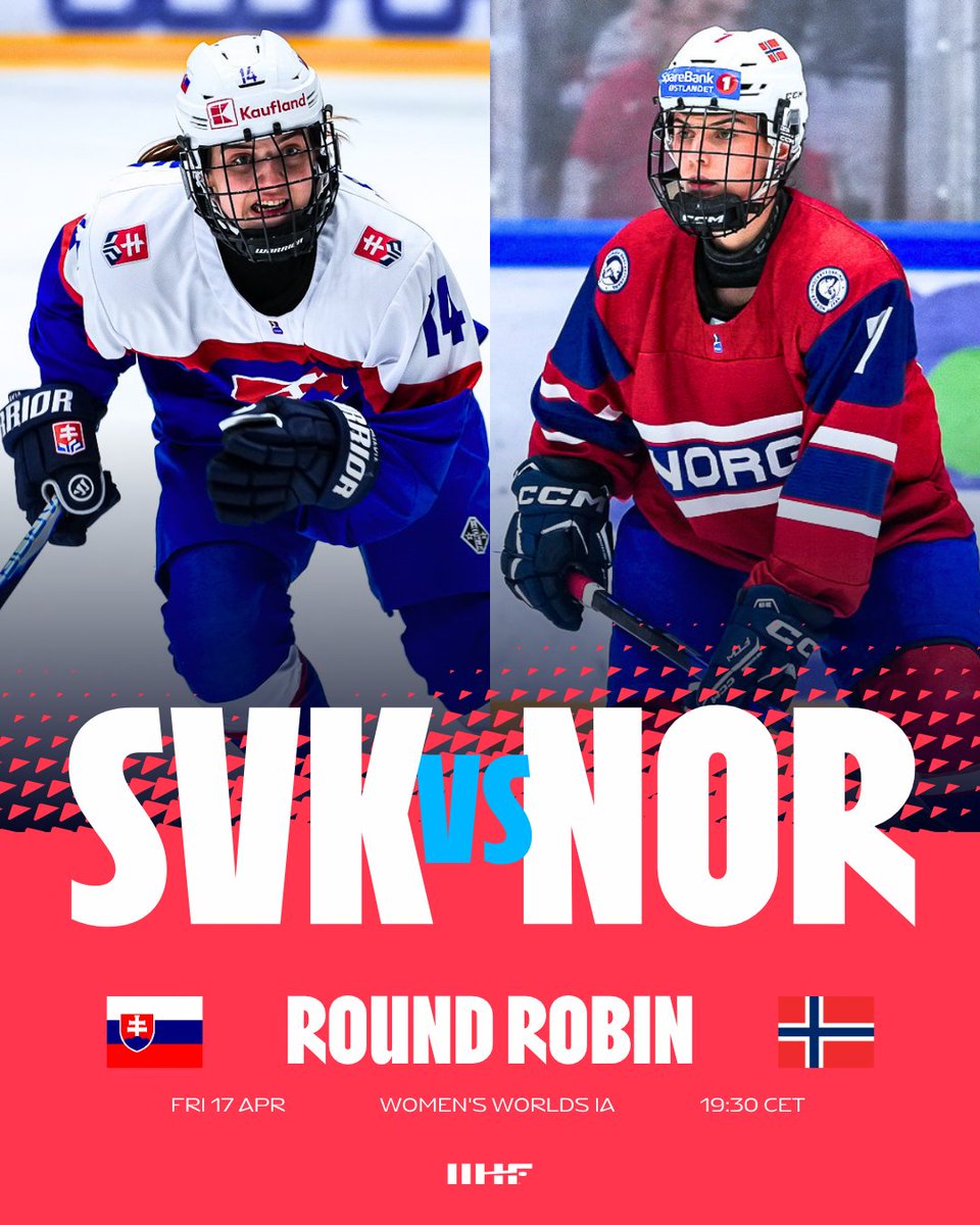 IIHFHockey's tweet image. Tonight we wrap the day with Slovakia vs Norway! 🇸🇰💥🇳🇴 #WomensWorlds #IIHF @HockeySlovakia @norskishockey