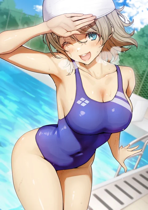 塗りの実験を兼ねて描いた曜ちゃん