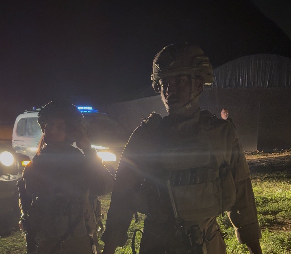 Here are the solders who detained 10 Palestinians in Hamra (including two children) after they were harassed by settlers