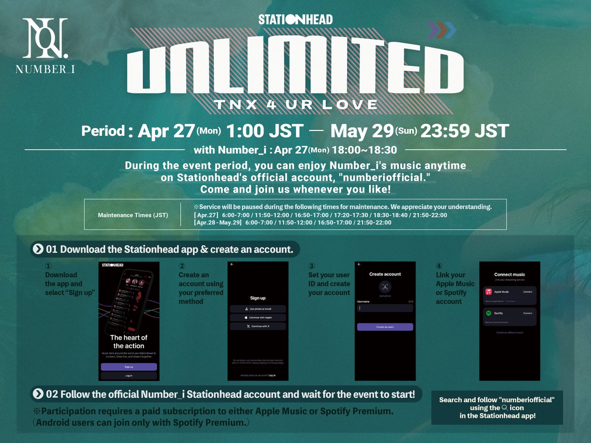 Number_i official tweet media