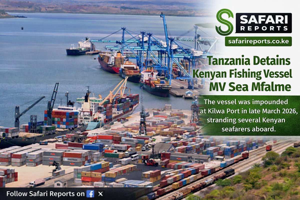 Tanzania detained the Kenyan-flagged fishing vessel MV Sea Mfalme in late March 2026, stranding several Kenyan seafarers aboard.

The vessel was impounded by Tanzanian authorities at Kilwa Port around March 30–31, 2026, on suspicion of human trafficking, after departing Mombasa.