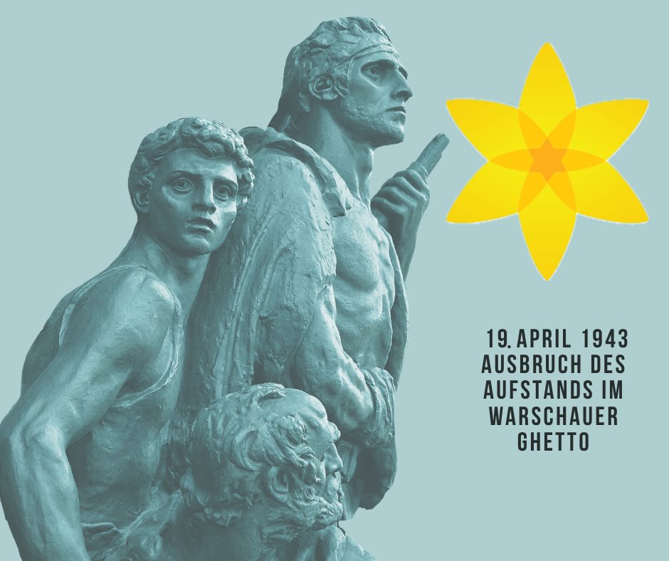 PLinKoeln's tweet photo. 🎗️Heute begehen wir den 83. Jahrestag des Ausbruchs des Aufstands im Warschauer Ghetto.

Über 1000 Juden, polnische Staatsbürger, aber auch Bürger anderer europäischer Länder, begannen einen bewaffneten Aufstand gegen die deutschen, nationalsozialistischen Besatzer. https://t.co/iPhGN3mumn