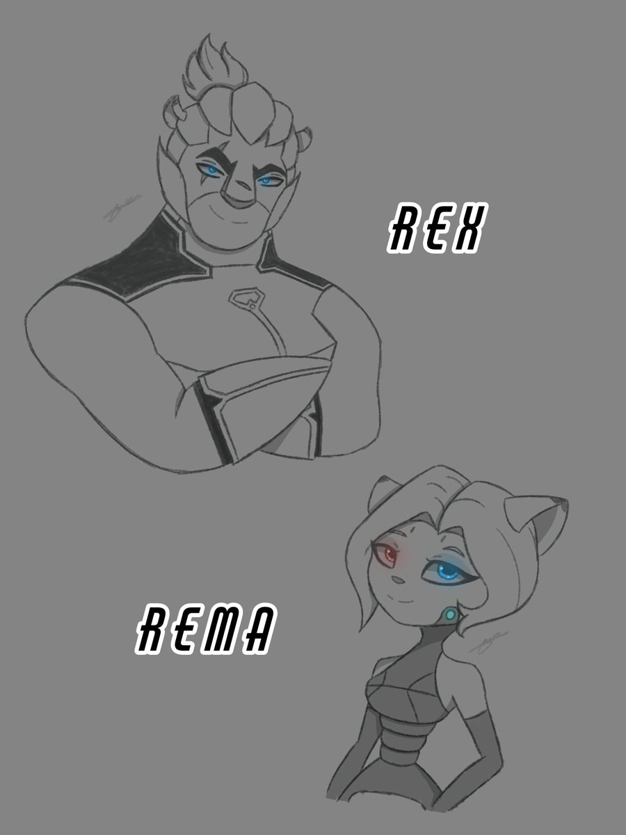 AhnaNez85633's tweet photo. Rex &amp; Rema

here's a little fanart of my two favorite characters.
I actually also ship them and I call it REXMA or RoyalSpy. I always loved these two cuz they both hawt and powerful🔥
#runningmananimation #런닝맨 #rexma #royalspy #fanart ㅤㅤㅤ https://t.co/rXIpDZGlJW