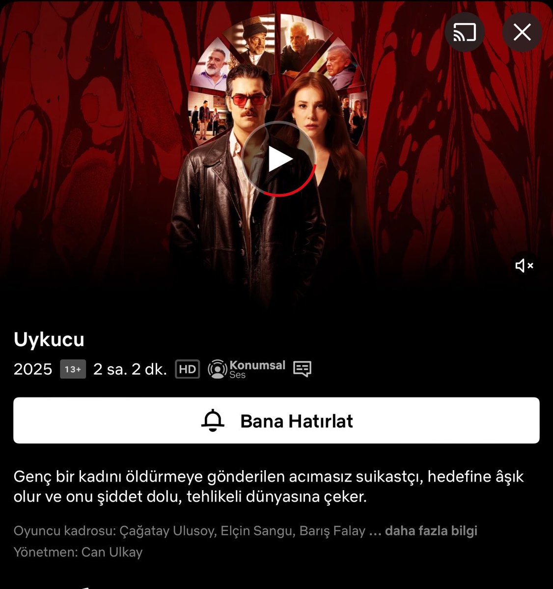 Çağatay Ulusoy’un Ajan Ferman karakterine hayat verdiği, senaryosunu Kubilay Tat’ın kaleme aldığı ve yönetmenliğini Can Ulkay’ın üstlendiği Uykucu filmi 15 Mayıs’ta Netflix’te!