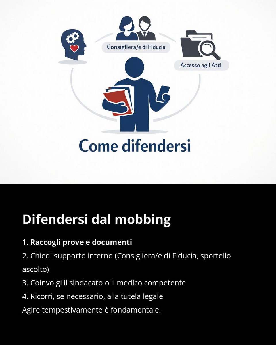 businessonlinei's tweet image. Mobbing nella Pubblica Amministrazione: come riconoscerlo, quando si configura e quali strumenti usare per difendersi davvero. Non sottovalutare i segnali: conoscere i tuoi diritti è il primo passo per tutelare salute e dignità. #mobbing #PA #lavoro
2lnk.io/iiLAJ
