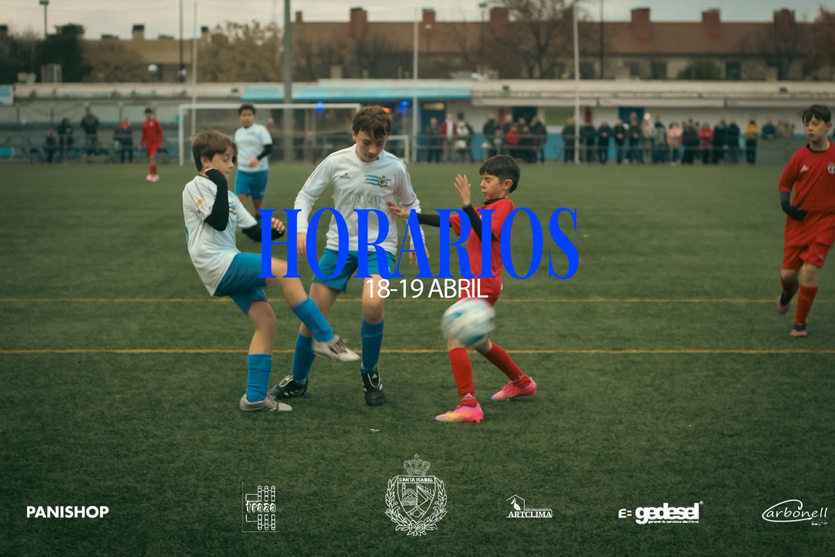 santaisabelrsd's tweet image. FIN DE SEMANA DE FUTBOL PARA EL R.S.D SANTA ISABEL! 🔵⚪️

⚔️ Jornada 18 - 19 de abril

Mucha suerte a todos 🍀🤞

VAMOS SANTA 💪💙

#rsdsantaisabel #santaisabel #futbolbase #zaragoza