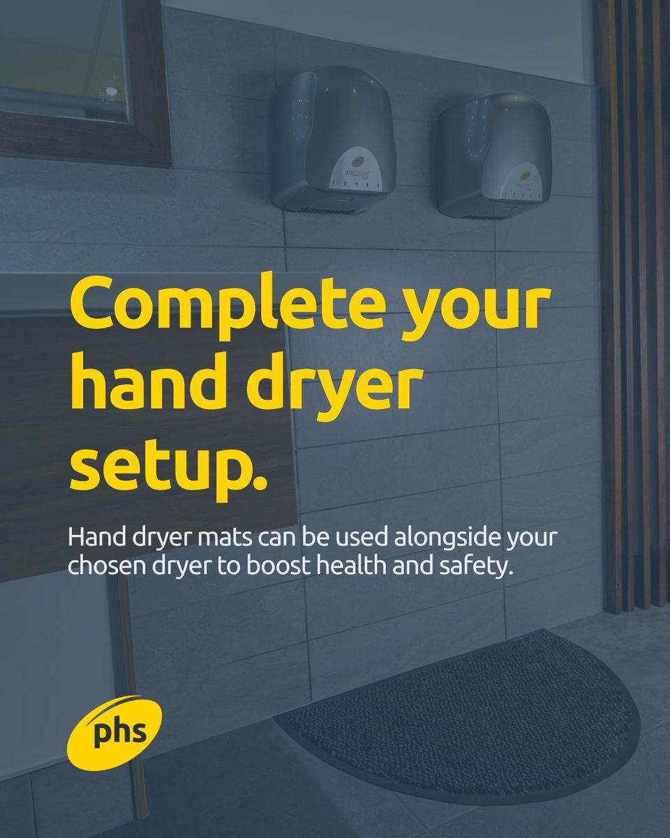 phsgroup's tweet image. A smarter approach to hand drying.

Explore the full solution below: 
Hand dryers &amp;gt;&amp;gt; tinyurl.com/55npdxjb
 Hand dryer mats &amp;gt;&amp;gt; tinyurl.com/mryafkhb

#phs #WashroomHygiene #HandDryers #HealthAndSafety #SaferSpaces
