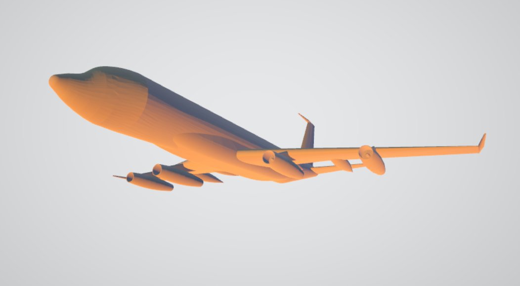 OKB1_CDB's tweet image. Quad-jet airliner concept — exploring anti-shock body (ASB) integration.

Inspired by designs like the Convair 990 Coronado.

Modeled in CAD, available in my CG Trader

#engineering #CAD #B3D
