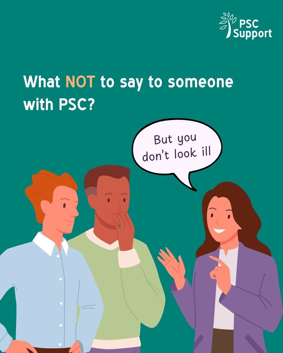 PSCSupportUK's tweet image. For most in our community, PSC is an #invisibleillness. But just because we look ok, doesn't mean we are. If someone with PSC tells you they are unwell, the most powerful thing you can do is 𝐛𝐞𝐥𝐢𝐞𝐯𝐞 𝐭𝐡𝐞𝐦. Find out more about living with PSC: buff.ly/MO9Twgu