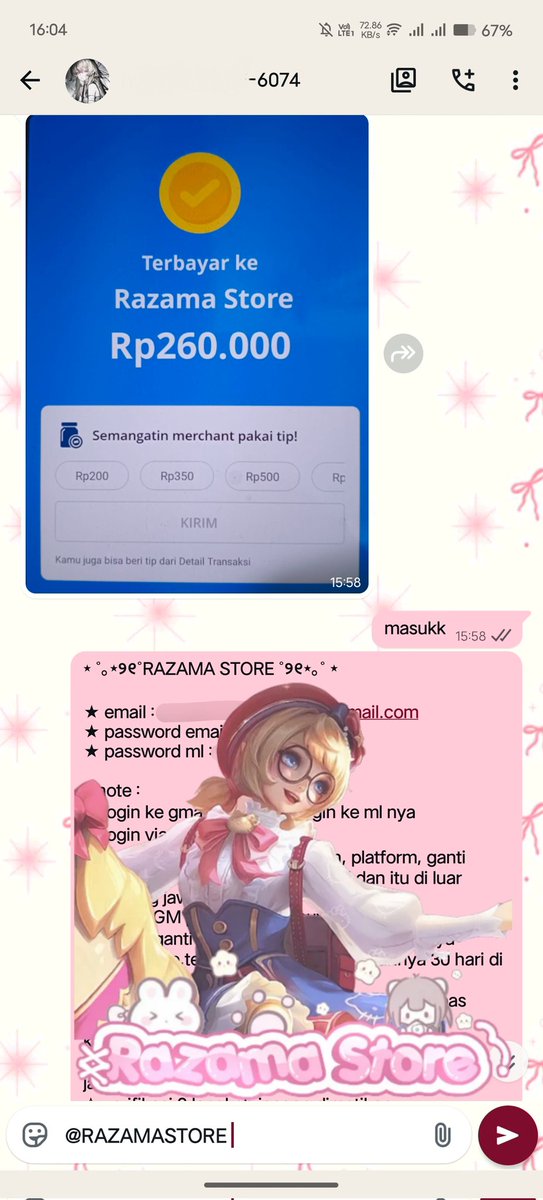 razama store - sc tumbal, batu evol & koin 1M tweet media