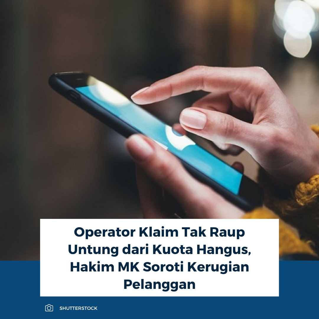 kompascom's tweet image. Operator telekomunikasi menyatakan tak meraup untung dari sisa kuota internet yang hangus. Kuota disebut sebagai layanan akses berbatas waktu, bukan barang milik pelanggan.

Baca selengkapnya: nasional.kompas.com/read/2026/04/1…

~RK #kuota #hangus #internet
