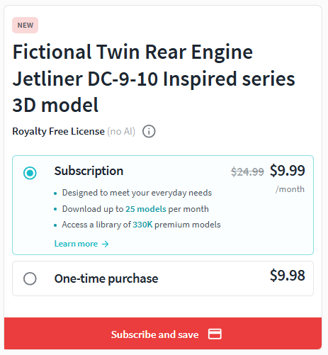 OKB1_CDB's tweet image. Quick note: CGTrader membership can reduce the cost of models through discounts.

Worth considering if you’re sourcing assets often.

#CAD #gamedev #IndieDev