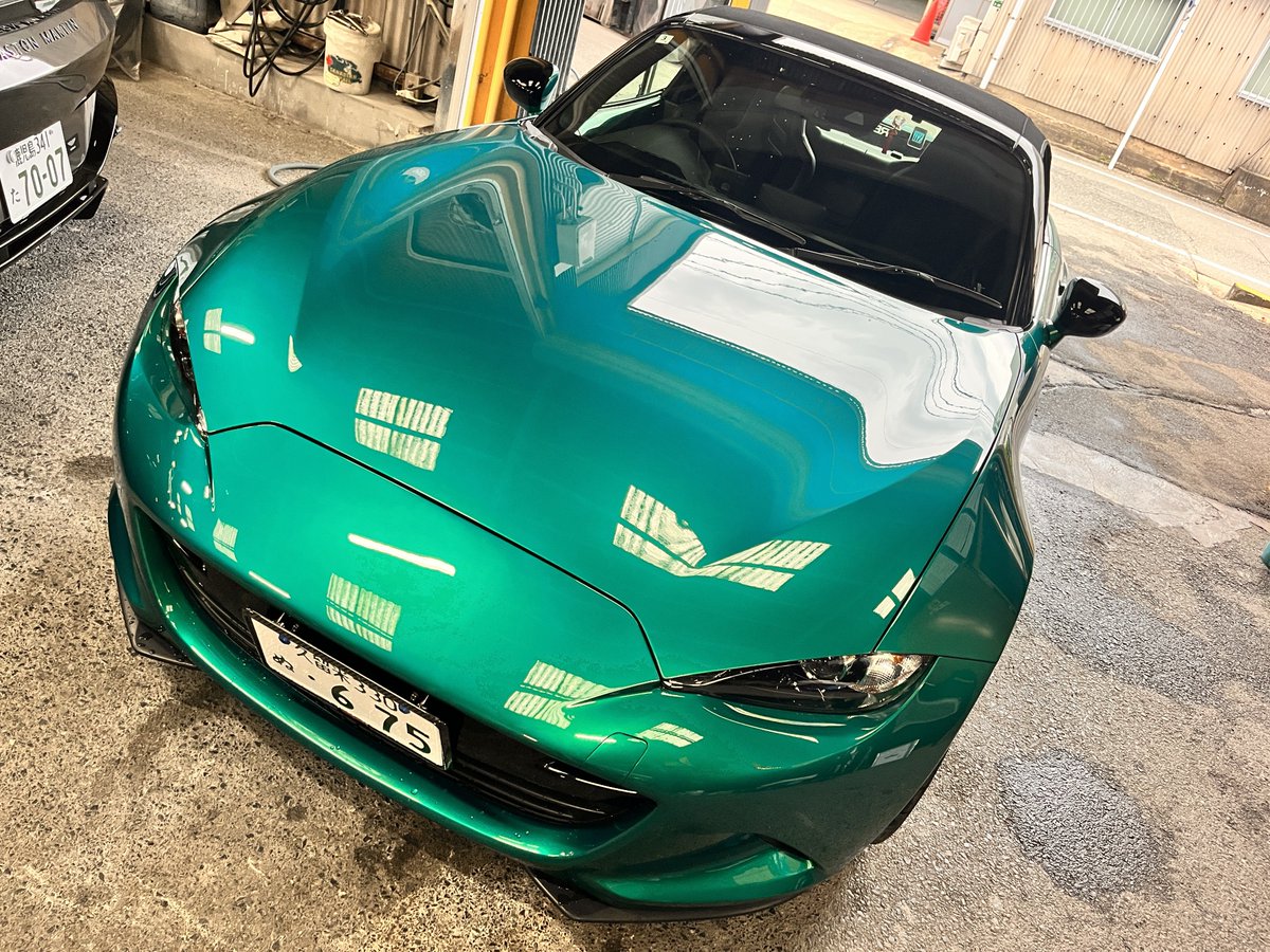 nd_roadster675r's tweet photo. マツダエンブレム
オニキスブラックで塗装してもらいました！ https://t.co/7ZMsPx1Qfr