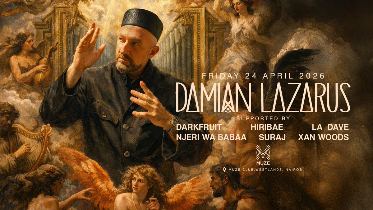 Join us on Friday, 24th April from 9pm when we host the legendary British DJ/Label Owner DAMIEN LAZURAS for an unforgettable night of world class electronic music w/ Darkfruit, Hiribae, LA Dave, Njeri wa Babaa, SURAJ and Xan Woods. #DanceDifferent

🎟️: muzeclub.com