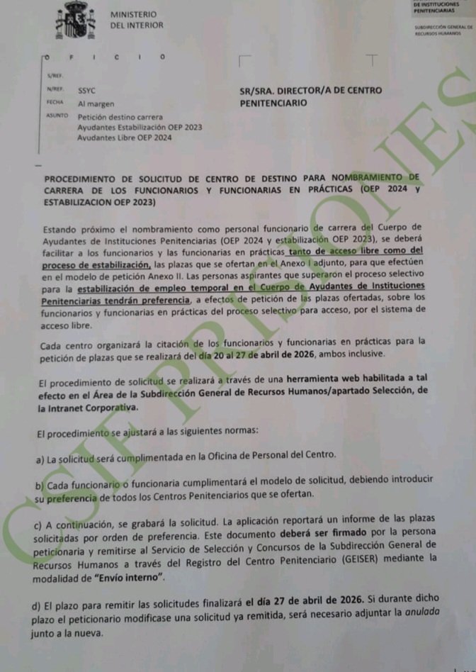 CSIF PRISIONES Tenerife tweet media