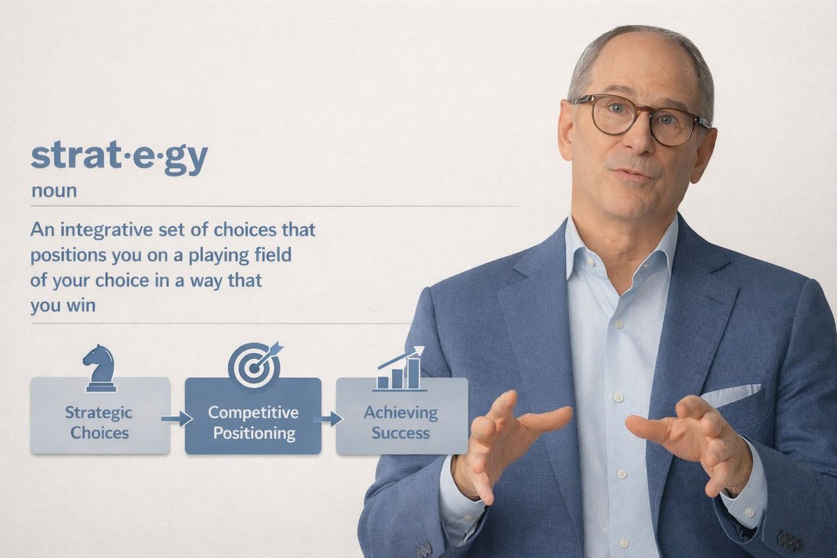 andrewconstabl9's tweet image. Most companies don’t lack goals—they lack strategy.Real strategy = choosing where to play + how to win.It’s about trade-offs, not doing everything.Win by doing what others can’t copy.#Strategy #Leadership #Business
