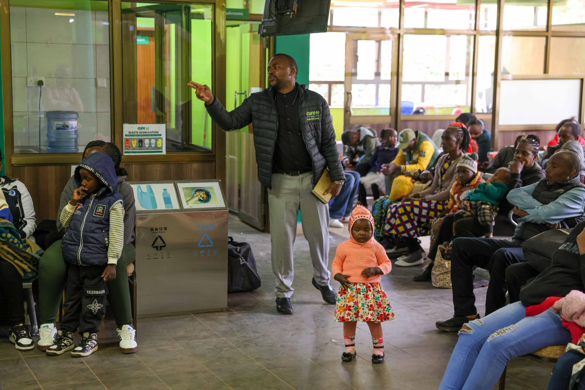 CURE_Kenya's tweet image. #Check out our best moments of the week! 
1. Our physical therapist, Caroe,  shows some great exercises.   
2. A spine jacket fitting session is underway.  
3. Pst. Philip inspires families at the Spine Clinic.  
4. Warm up with coffee or tea at our Cafeteria!