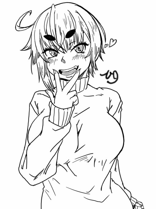 #頬の斜線は必要だと思った人は無言で絵を貼る 