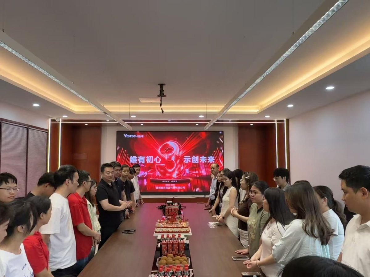 Vistech_Tech's tweet image. 🎉 Celebrating 3 Years of VISTECH! 🎉

❤️Thank you to our customers, partners, and team for being part of our journey.
Here’s to the next chapter together! 🚀

#VistechTechnology #LEDDisplay #ThankYou #3YearsStron