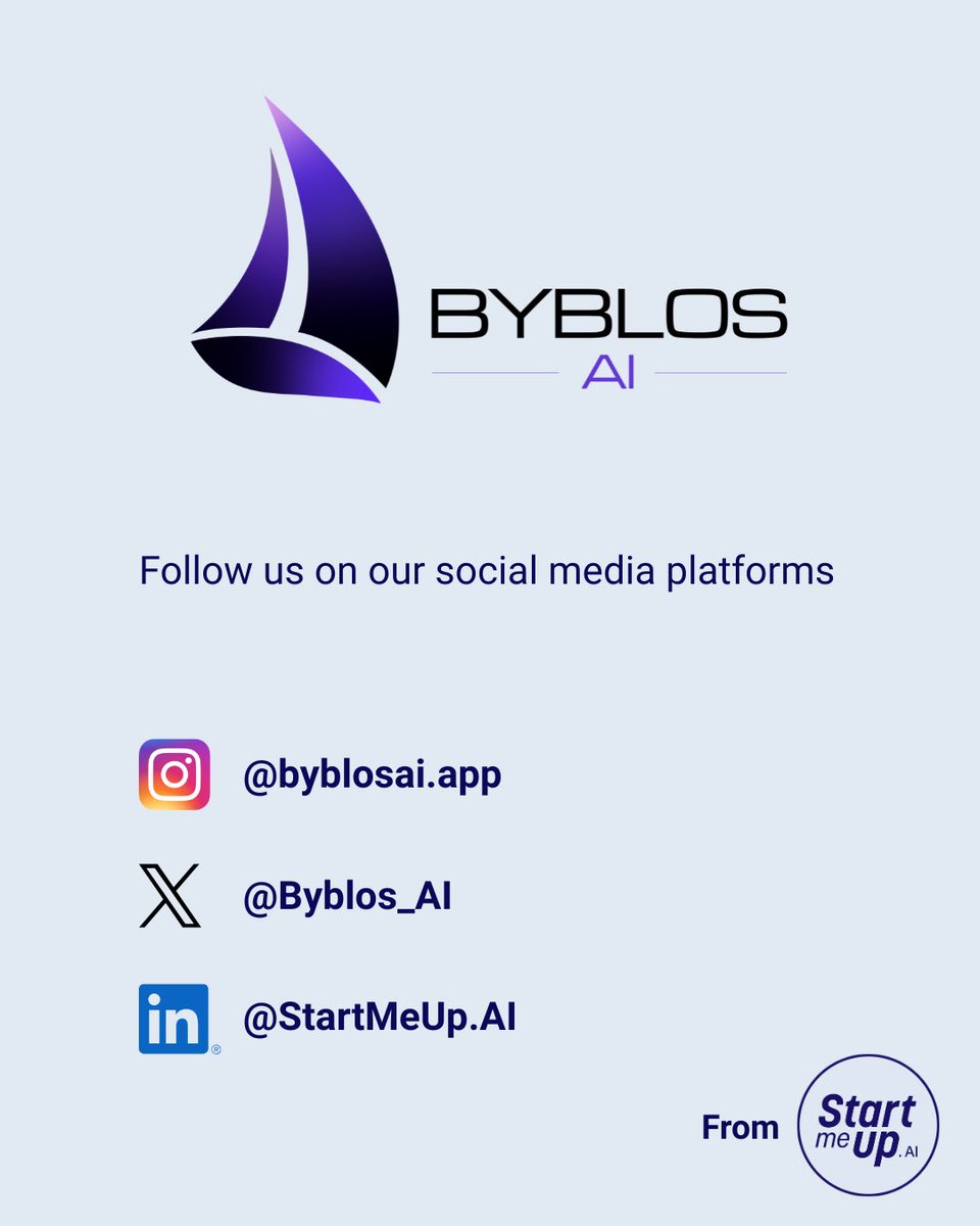 Byblos_AI's tweet photo. Never miss an update! Follow us on our other social media platforms.

#ai #aiforbusiness #startups #founders #techtrends2026 https://t.co/HbSWxyiS6p