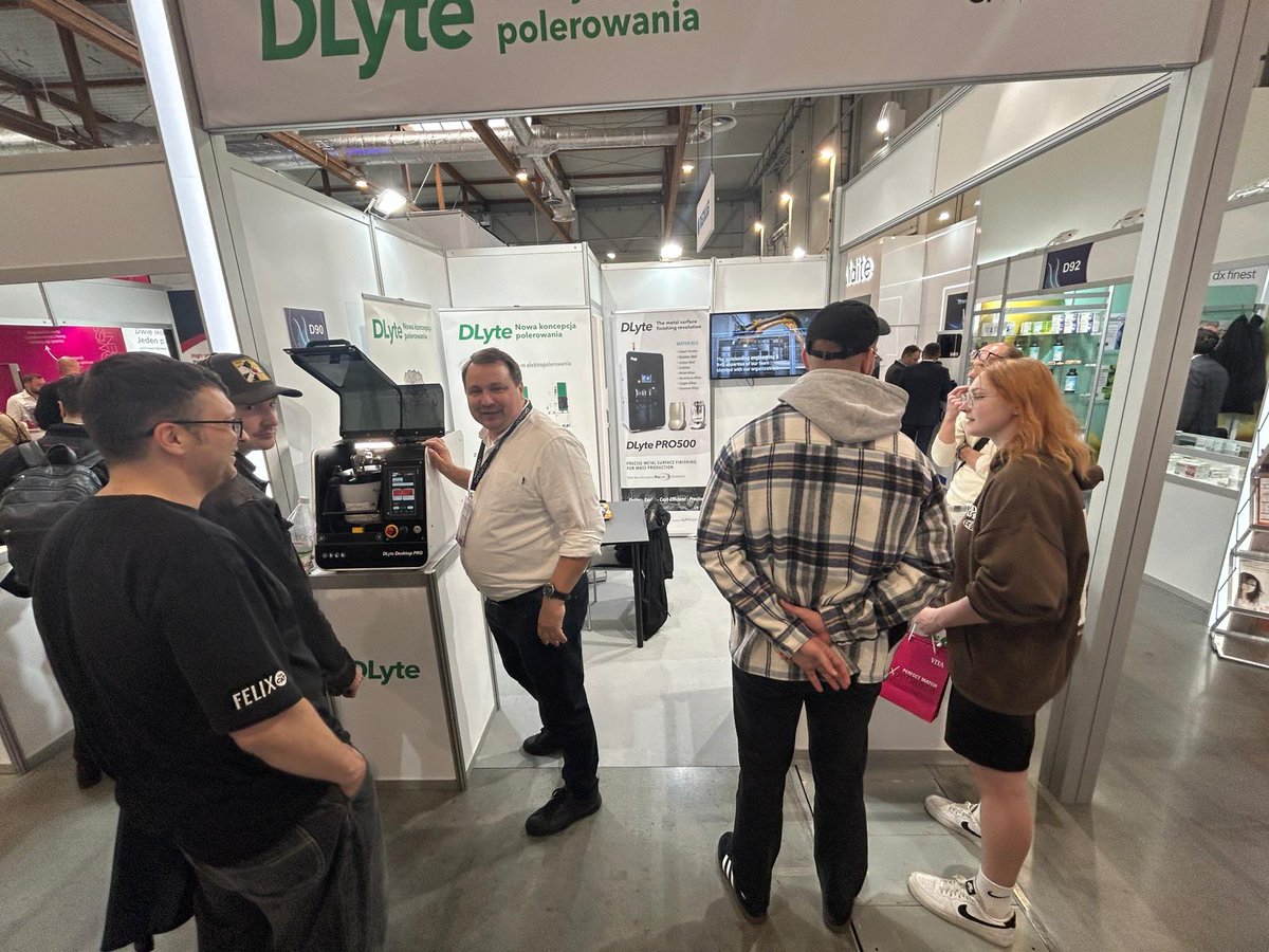 Gpainnova's tweet photo. Day 2️⃣ at #Krakdent2026 in #Kraków, #Poland! 🦷

Until April 18th, visit #GPAINNOVA at booth D90 (hall Dunaj). Discover #DLyteMini and bring your #RPDs, #crowns or #DentalBars. We’ll #polish them for free! 🤝

#Krakdent #electropolishing #DLyte #polishing #DentalInnovation https://t.co/LWPROQWEeh