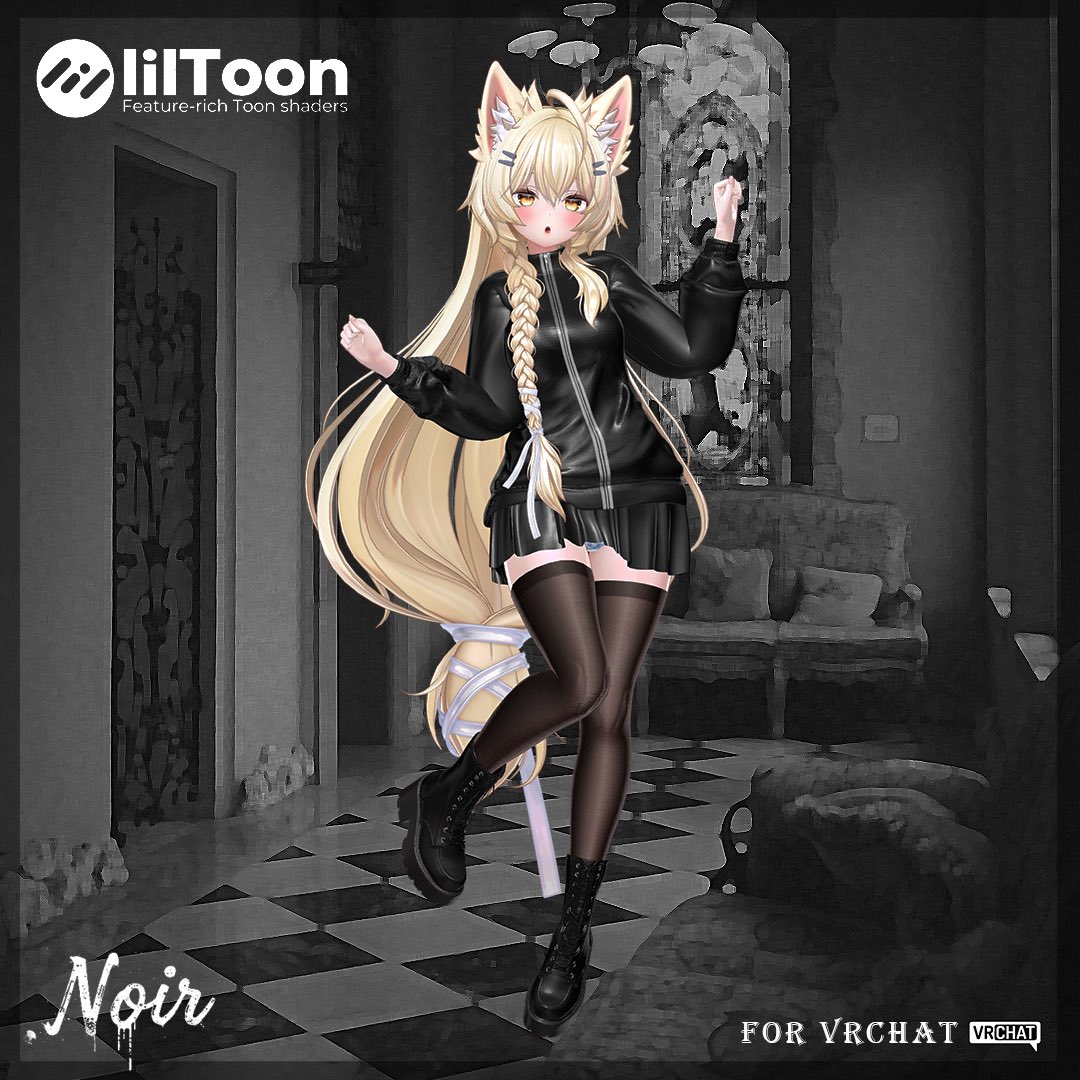 Noir1691261's tweet image. 【プレゼント企画】
新作衣装「Noir Juage SetUp」
4月23日 23:59〆に
このツイートをRT＆フォローしていただいた方の中から、抽選で 5名様 にフルセットをプレゼントいたします。

4月24日 00:00 リリース開始予定

BOOTHの「スキ」が +100ごとに当選者＋1
papi-koubou.booth.pm/items/8166657
#VRC #booth_pm