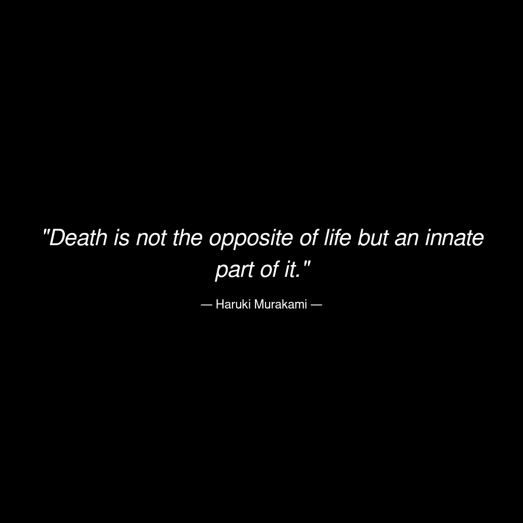 _stoicteacher's tweet image. "Death is not the opposite of life but an innate part of it." 
 #philosophy