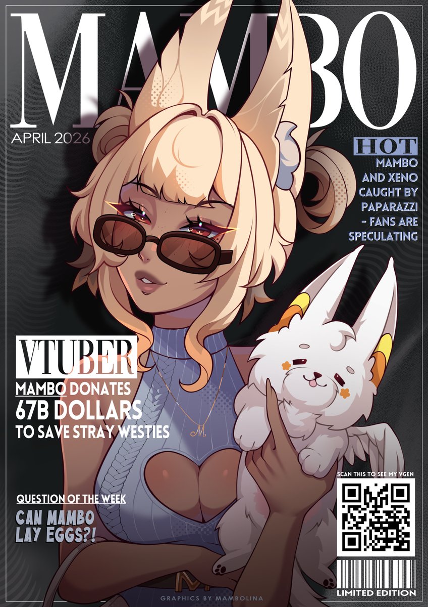 MambolinaVT's tweet photo. OMG IT'S DONEEE ๐ญ๐ธ
โจ Mambo Magazine โจ
YCH on available VGen soon...
#MamboART #Vtuber https://t.co/faLu926s0R