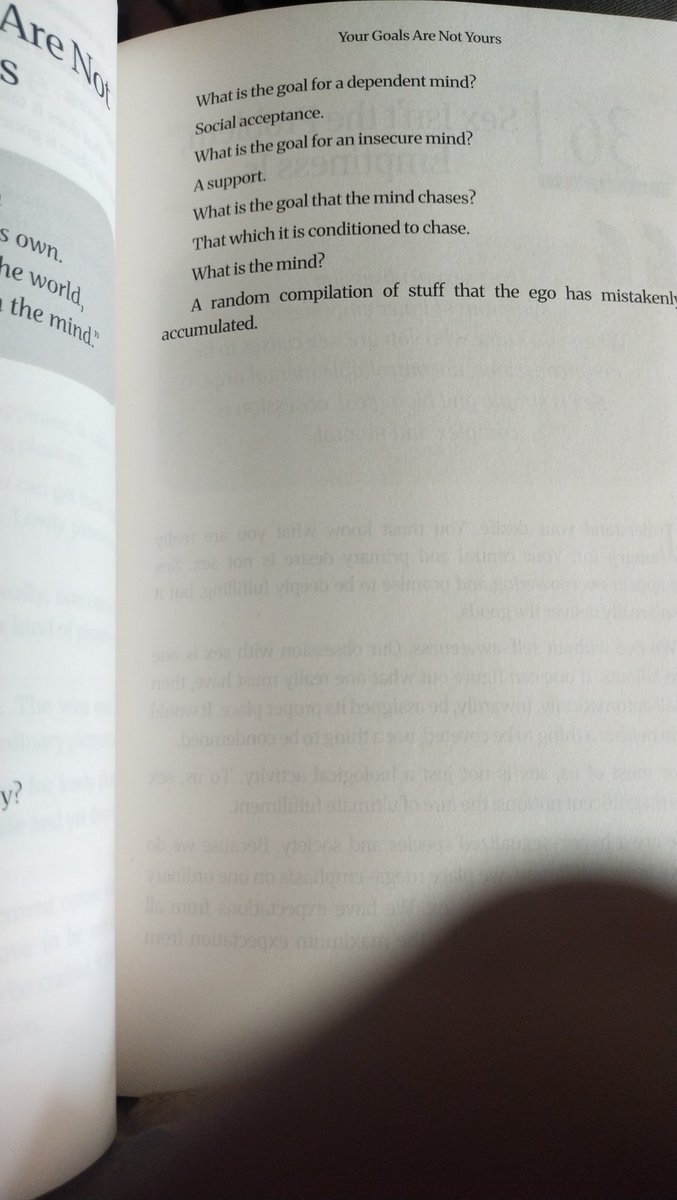 daretolive0365's tweet image. ❓What is the mind
A random compilation of stuff that the ego has mistakenl accumulated.

"There is no wave in the mind that arises on its own. The mind is dependent on the world, and the world is dependent on the mind."
#TWA
#21Dayoflearning
#acharyaparshant
9/21 Day
