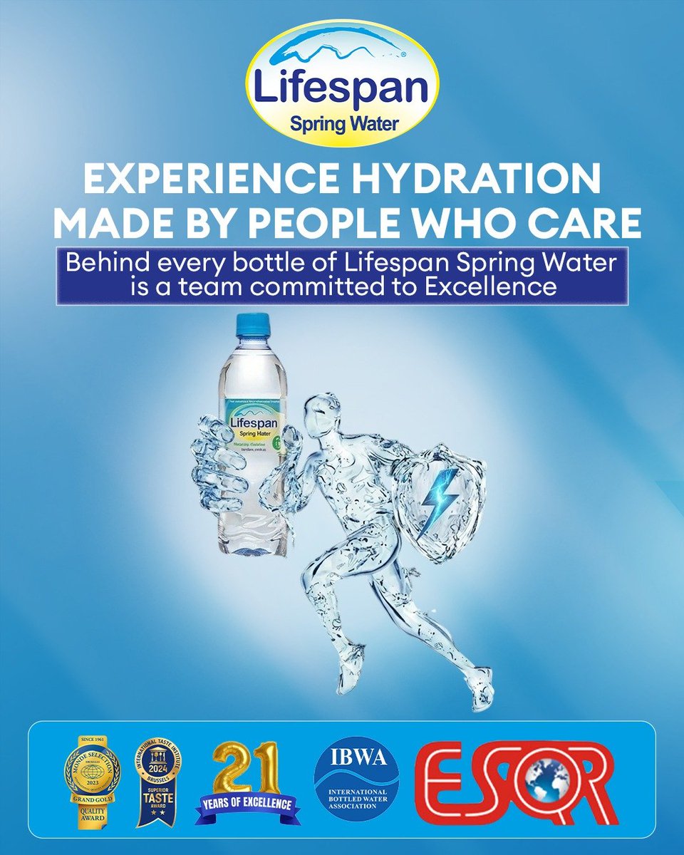 Lifespanjamaica's tweet image. Made by people who care
Quality you can taste in every sip
lifespanspringwater.com

#hydration #quality