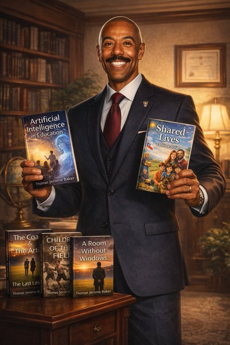 profesortbaker's tweet image. #Read Great Books!
👉amazon.com/stores/Thomas-…   
Enjoy Reading GR8 Books! 
👉amazon.com/dp/B0GGDYZR32?…  
Chaos in #Vietnam to Find #Faith!
What R U #Reading 2nite?  
👉amazon.com/-/es/dp/B0CBHV… 
Read #FREE with #KindleUnlimited!  
#IARTG #BookBoost #ASMSG 
#STEM #K12 #Veteran #USNavy