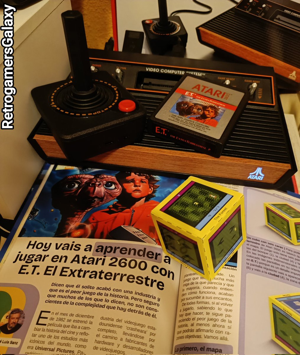 retrogamgalaxy's tweet image. Un placer poder por fin descubrir por uno mismo el clásico #ET de #Atari2600, derribando uno de los más grandes y viejos retromitos. Efectivamente, no es mal juego en absoluto!
Gracias @jlsanzf por la genial y práctica explicación plasmada en @HechoconPixels 😊👍