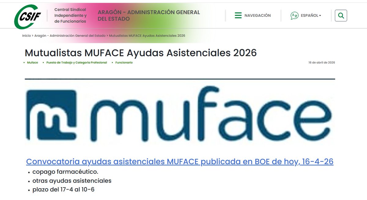 CSIF-USC Universidades 🟢 tweet media