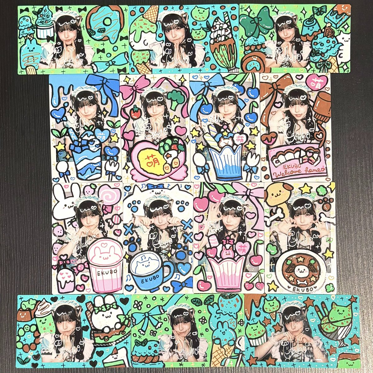 大阪アイドルの ホワイトデーメイドデコチェキ🌿🍳💖