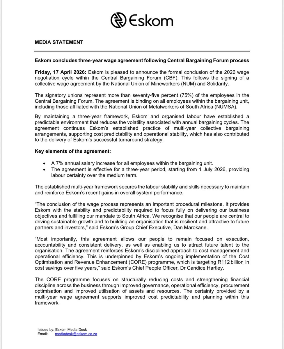 Eskom Hld SOC Ltd tweet media